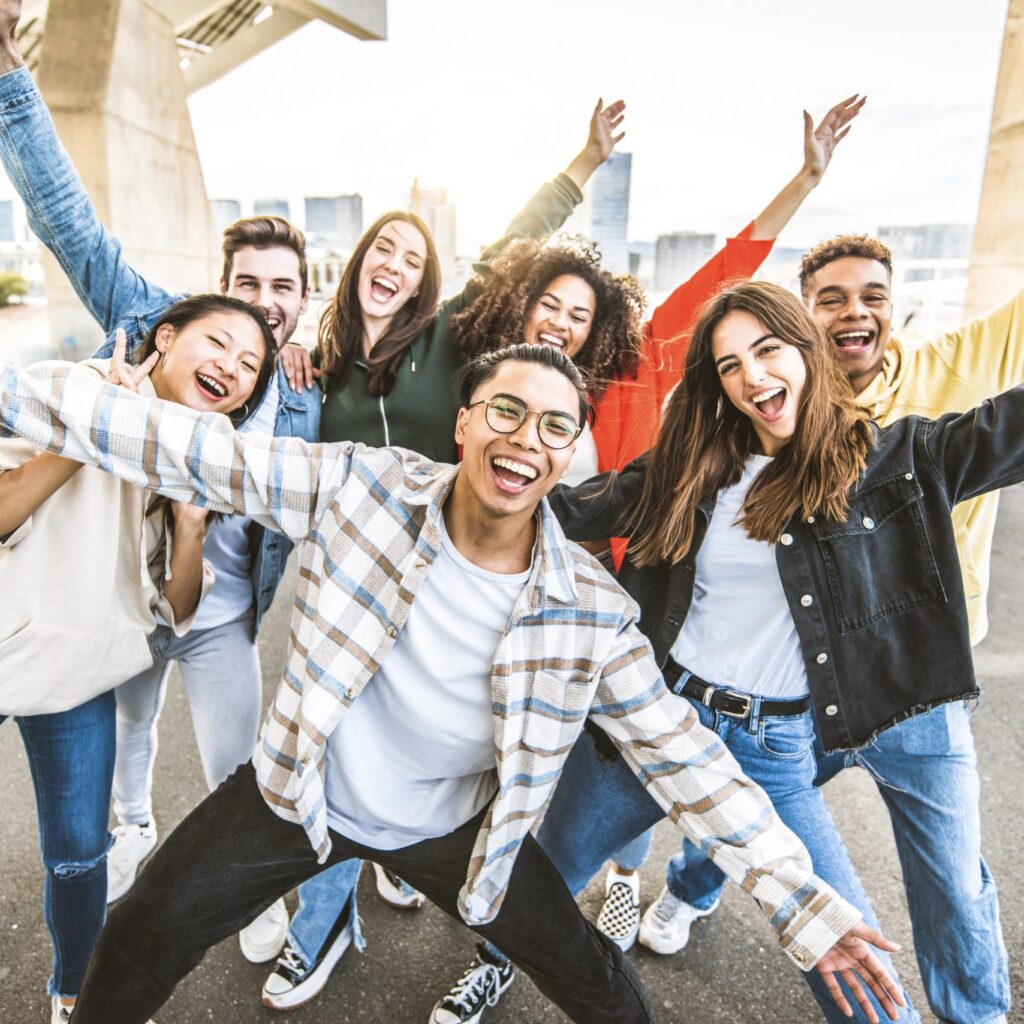 English language course students of vi academy having fun time